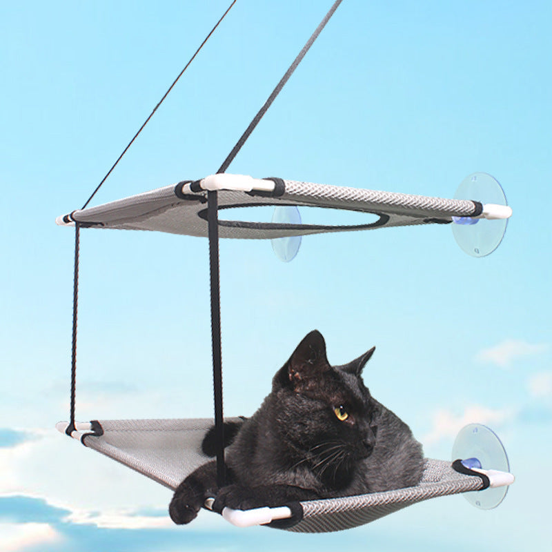 Suction Cup Double Layer Hanging Cat Litter