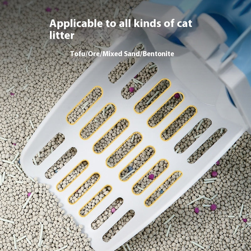 Large Capacity Integrated Cat Litter Scoop Cleaning Tool